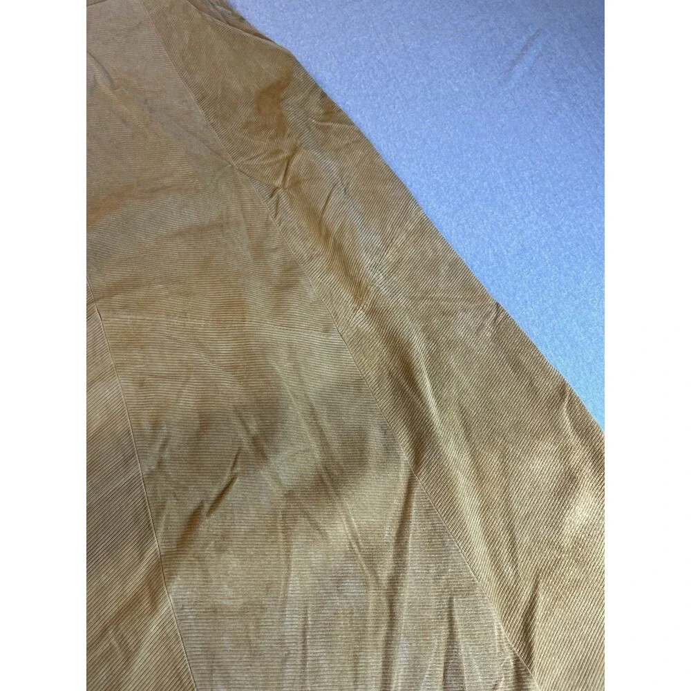 Terry Lewis Leather Skirt Women’s Plus 24 Corduroy Look Gold Boot Cut NWT Fall
